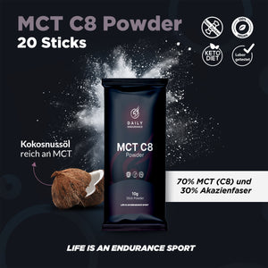 MCT Powder C8 - 20 Sticks à 10 g - Geschmacksneutral